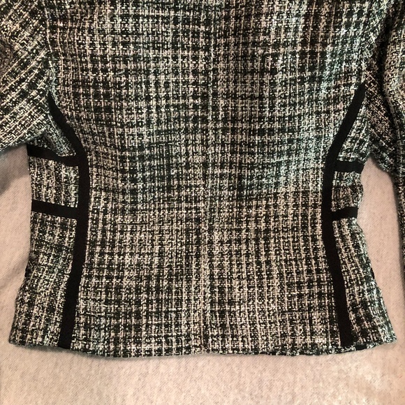 NWOT - Sparkly Silver, Black, Gray, & White Zip-up Jacket - Picture 13 of 16